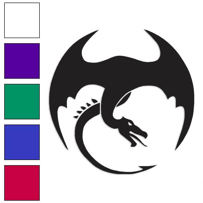 Dragon Flying Tribal, Vinyl Decal Sticker, Multiple Colors & Sizes #229