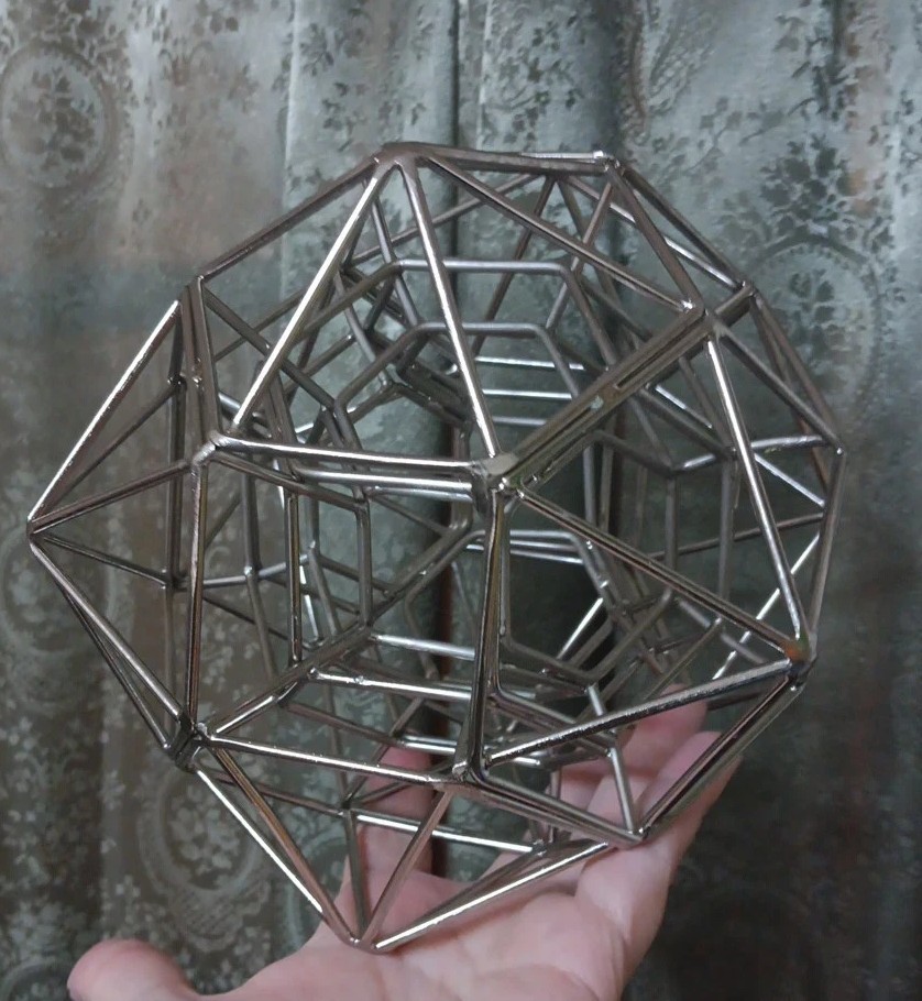 Abstract Art Sculpture Geometric Solid Sacred Geometry Math Class Decor Rare