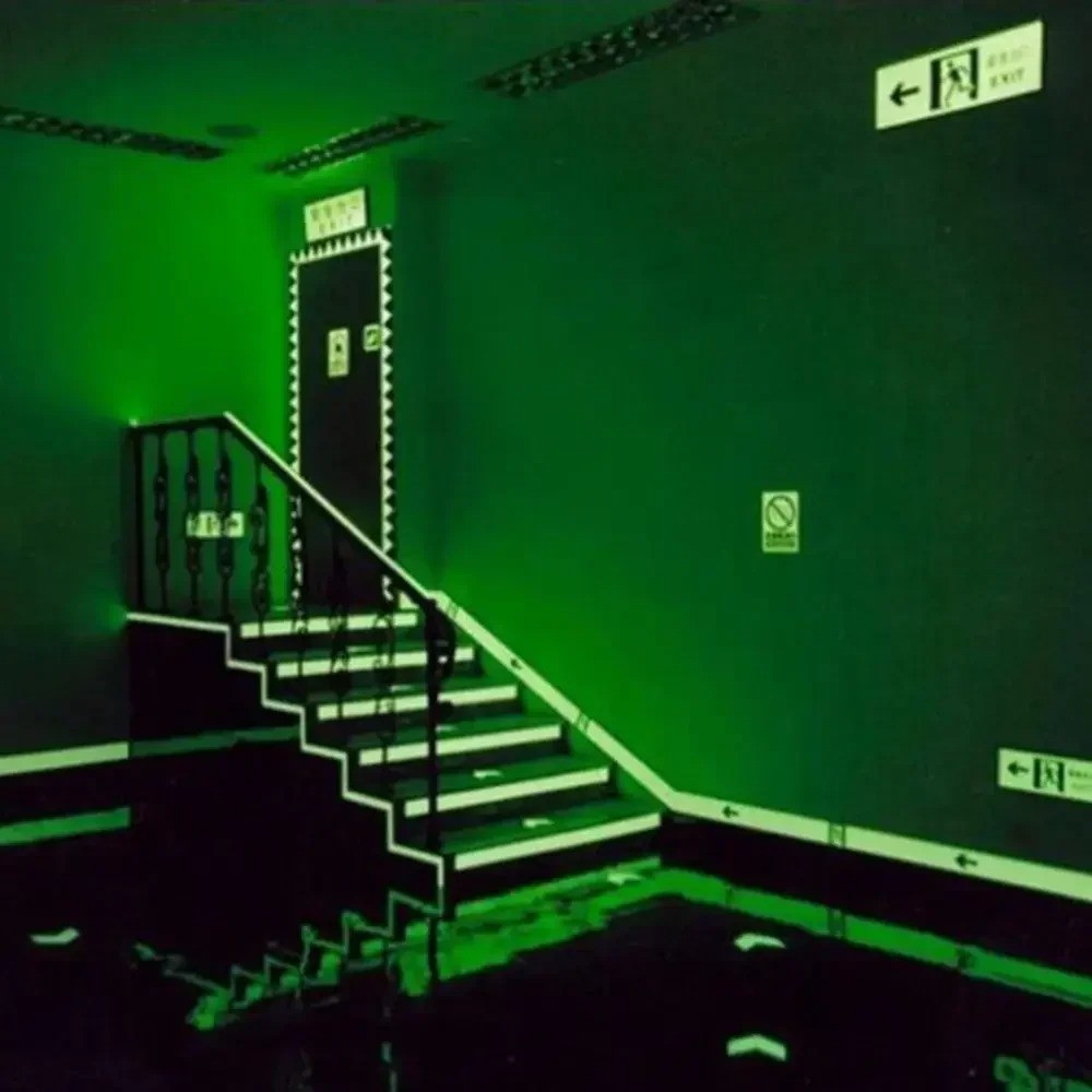 1pcs Glow Double Sided Tape Waterproof Strong Fluorescent Safety Stair Warn LED