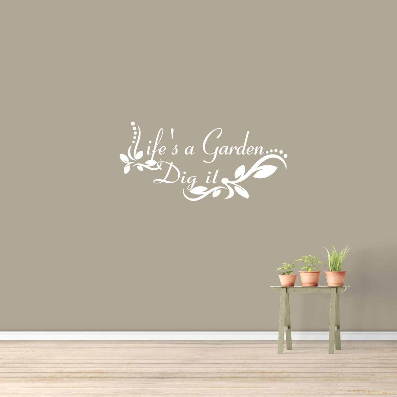 Life's A Garden Wall Decal – Entryway, Family Room, Living Room, Garden, Patio