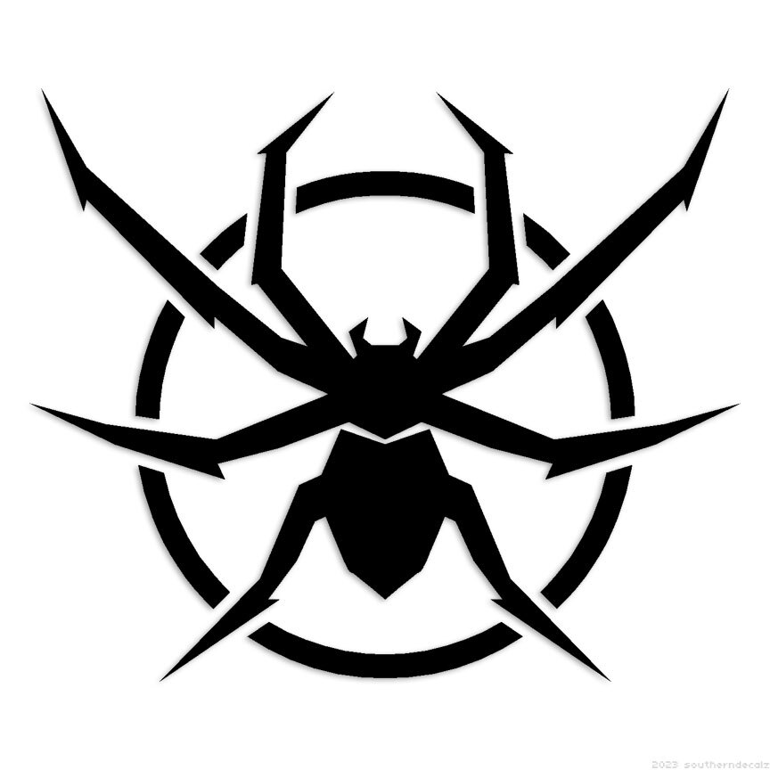 Spider Web – Decal Sticker – Multiple Colors & Sizes – ebn6844