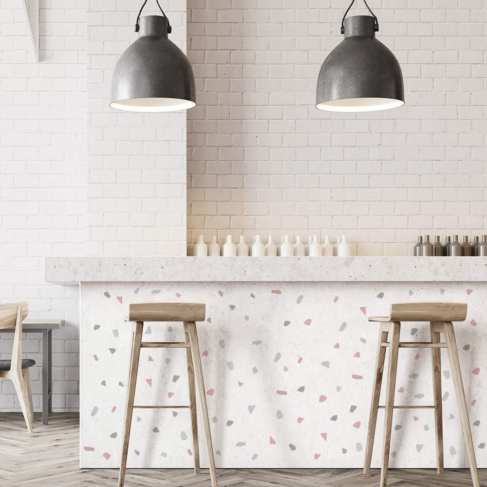 Irregular Terrazzo Wall Stickers – Boho Polka Dot Decor for Kids' Rooms