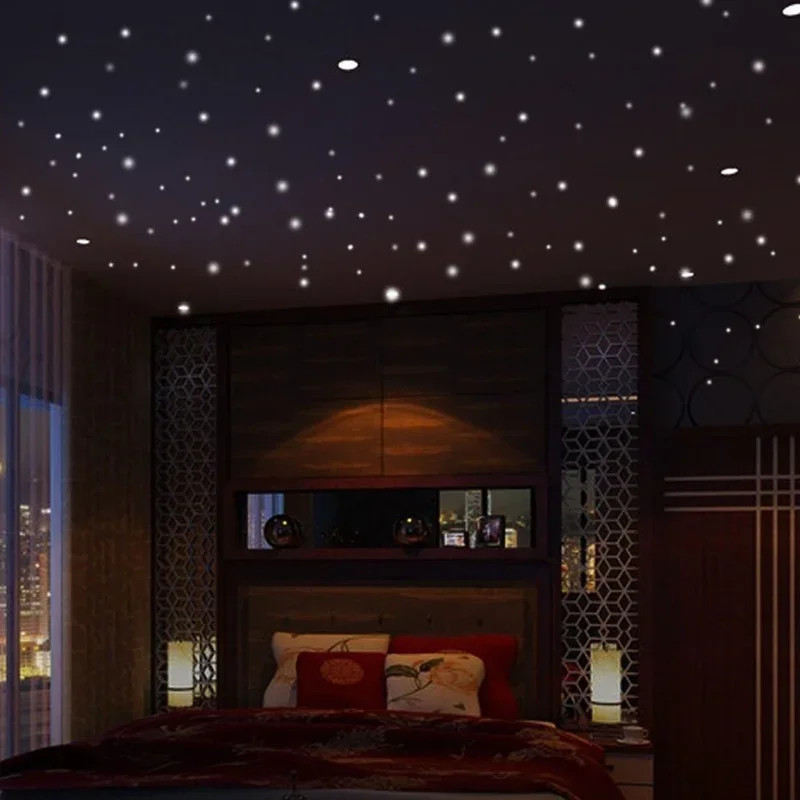 Luminous Glow in Dark Wall Stickers Stars Vinyl Wall Decor Kids Room Set