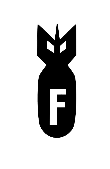 F Bomb Vinyl Decal Sticker -Multiple Colors & Sizes- FREE SHIPPING