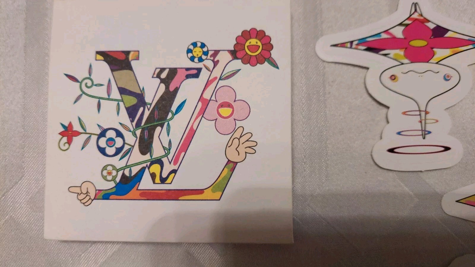 Louis Vuitton Murakami Stickers 20 Year Celebration 6 + Envelope See Photos