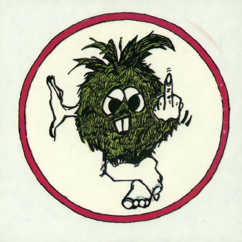 BUD FINGER – WINDOW STICKER – 6 1/2 in x 6 1/2 in – VINTAGE – NEW
