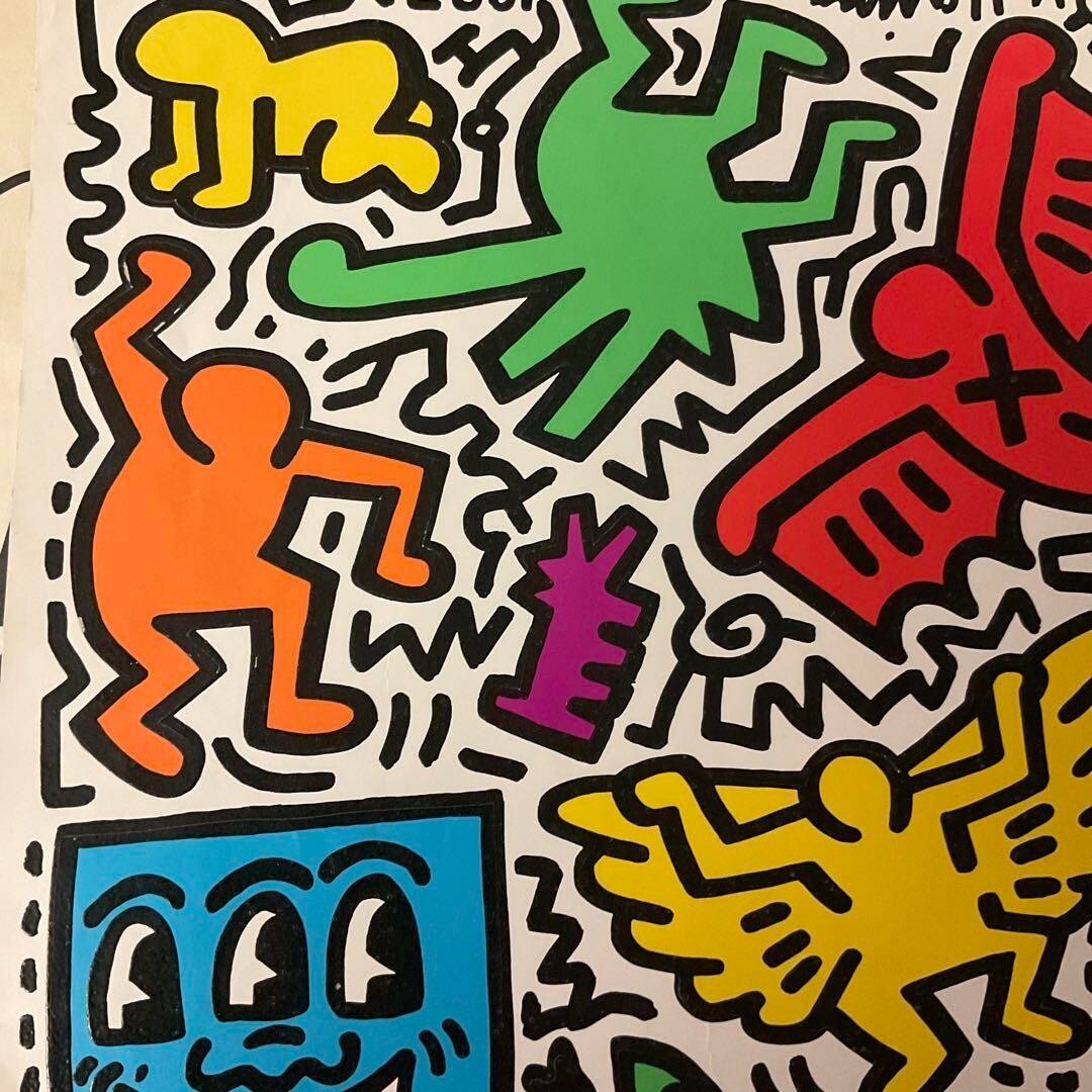 Keith Haring POP SHOP TOKYO Sticker & Magnets 1987 Silk Screen 10.2 x 14.3 in