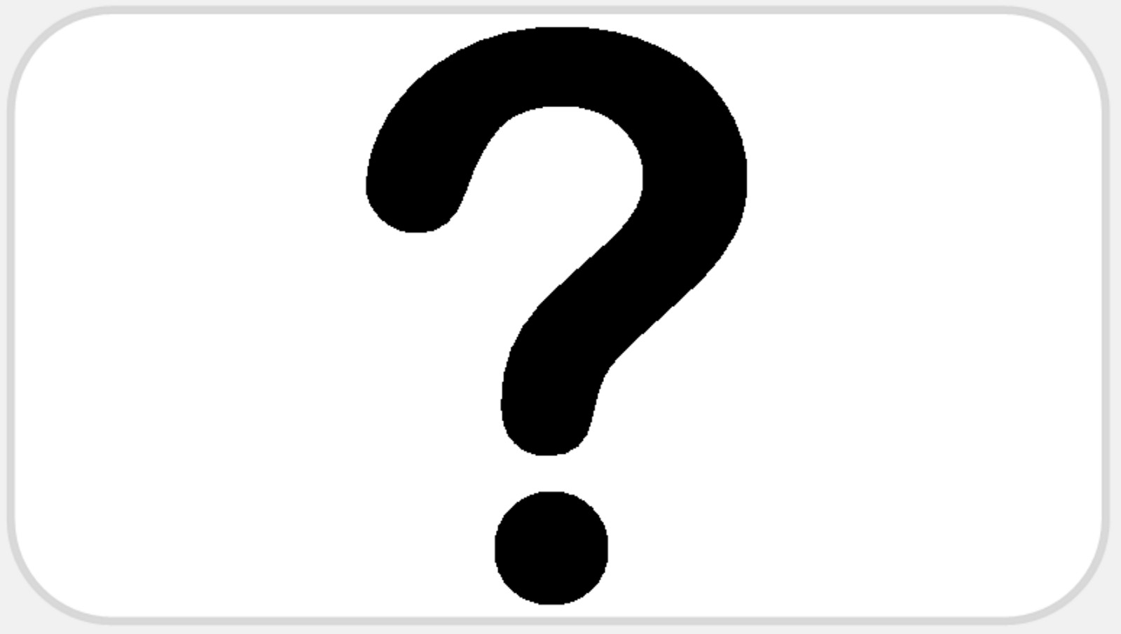 Question Mark – 50 Stickers Pack 2.25 x 1.25 inches – Punctuation Label Badge