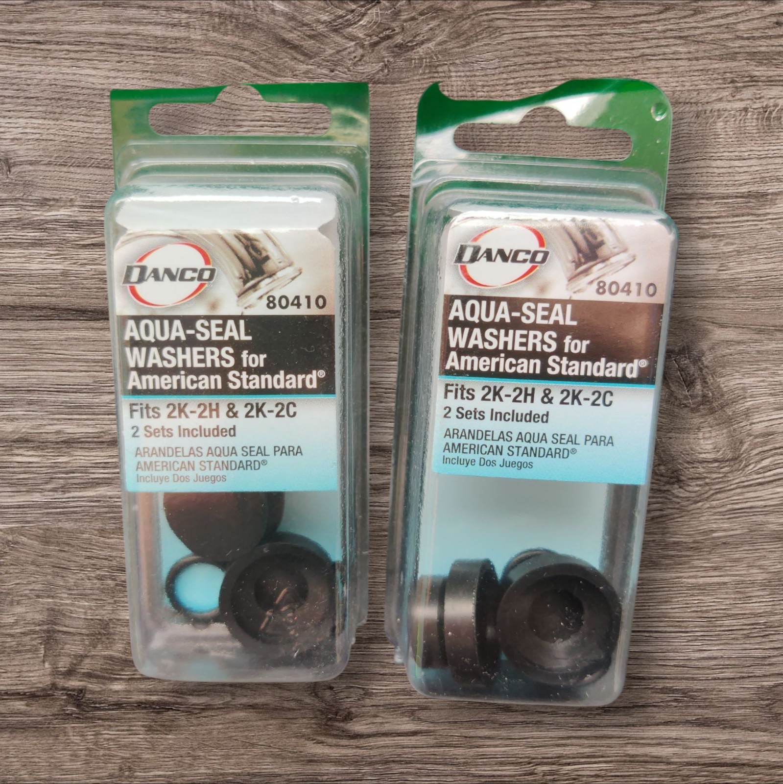 2 Packs Danco 80410 Aqua Seal Washer Set for American Standard 2K-2H & 2K-2C