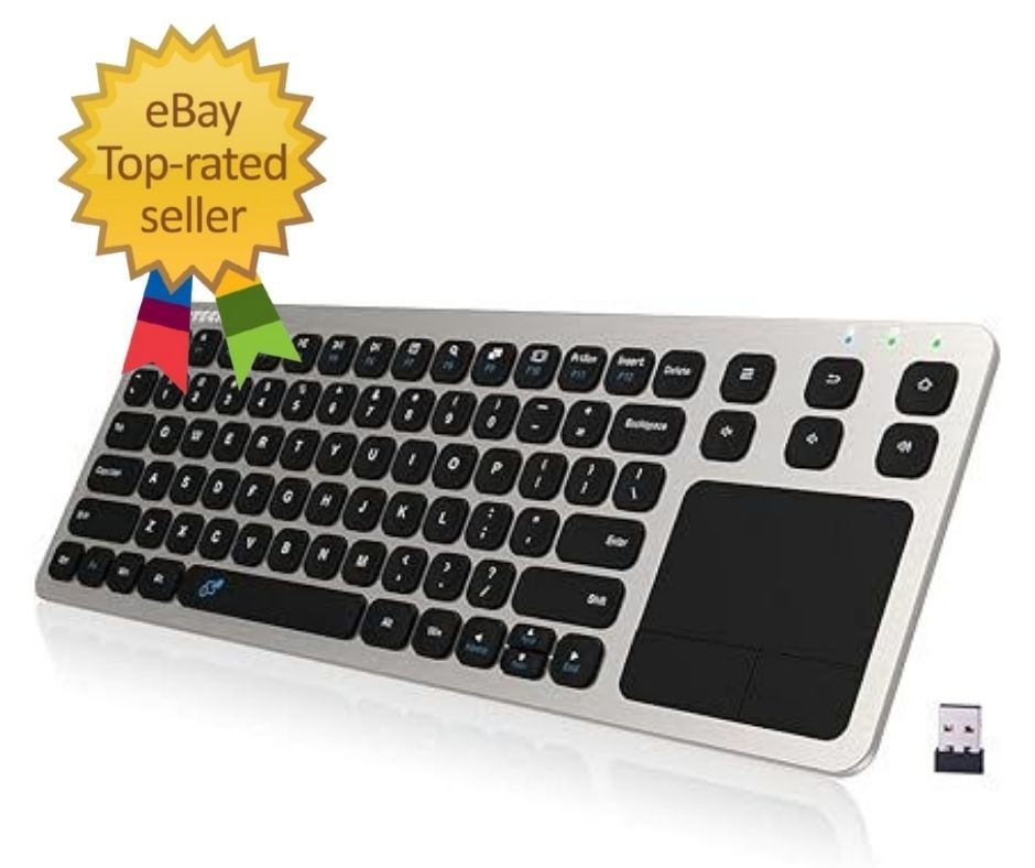 2.4G Wireless Touch TV Keyboard with Easy Media Control and Built-in Touchpad M