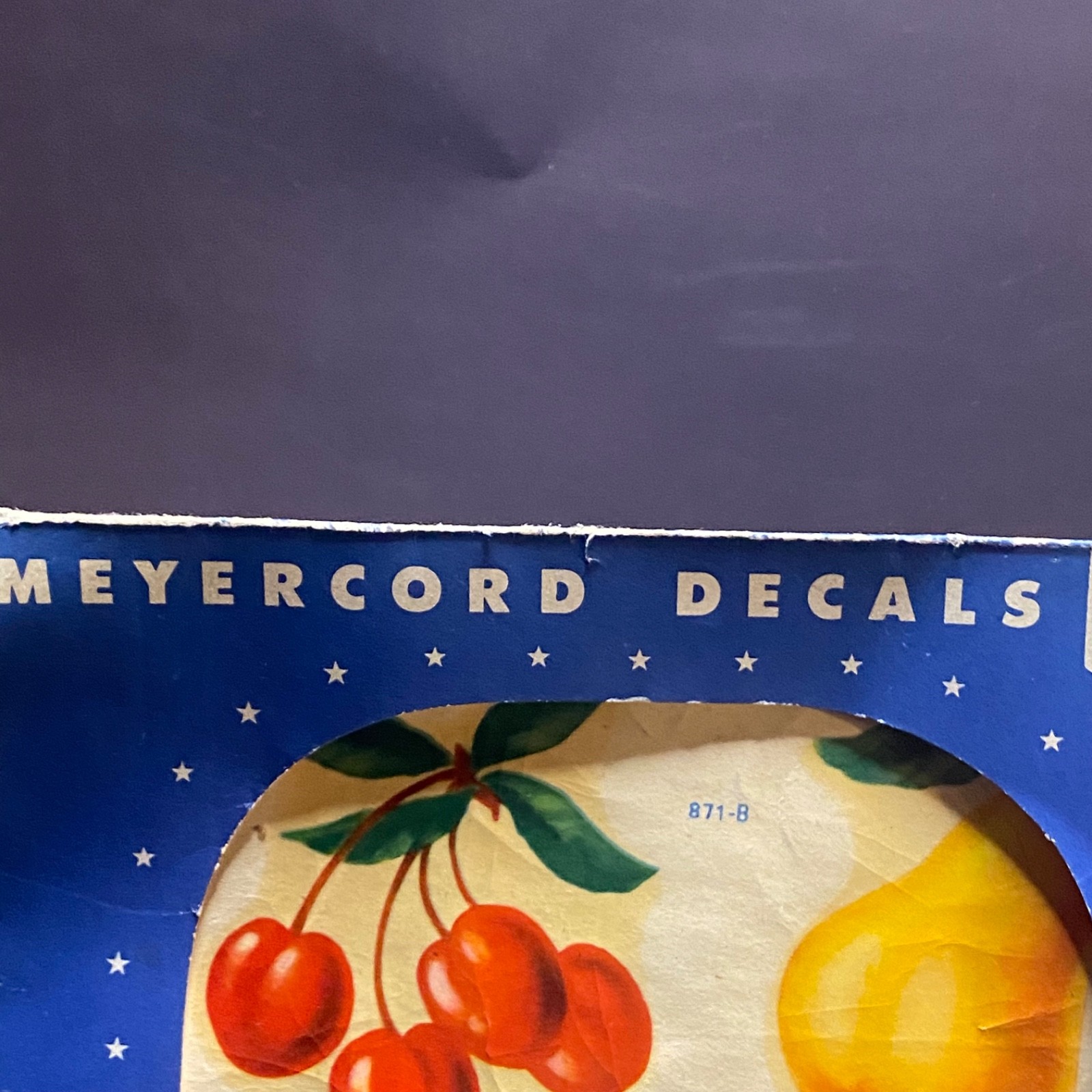 Vintage Meyercord Kitchen Decals Canister Food 50s MCM Decor Fruit