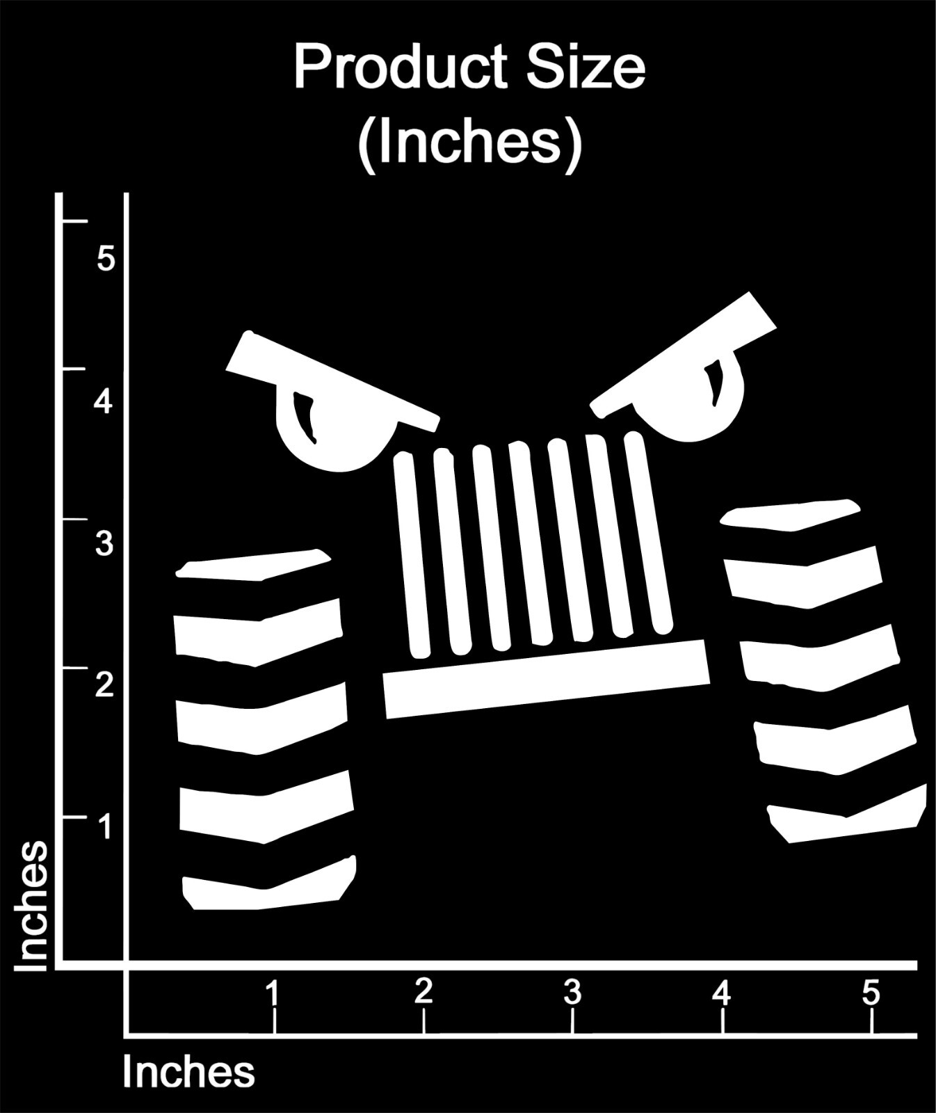 Monster Truck Monster Jam 4X4 Vinyl Decal Sticker Cars Trucks 5" x 5"