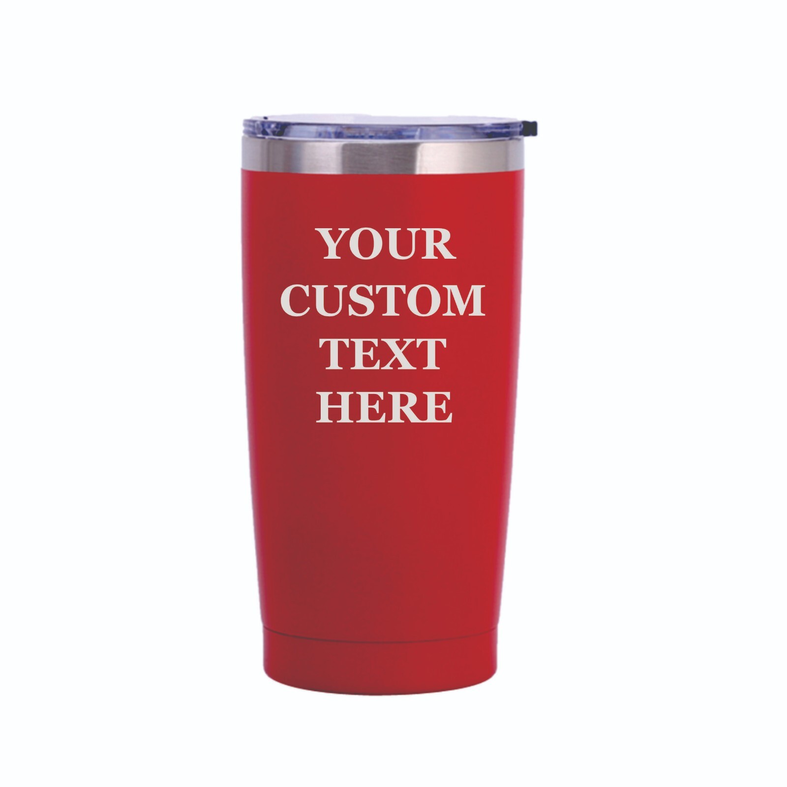Custom 20oz Tumbler with Your Text or Logo Engraved Travel Mug Insulated Bottle