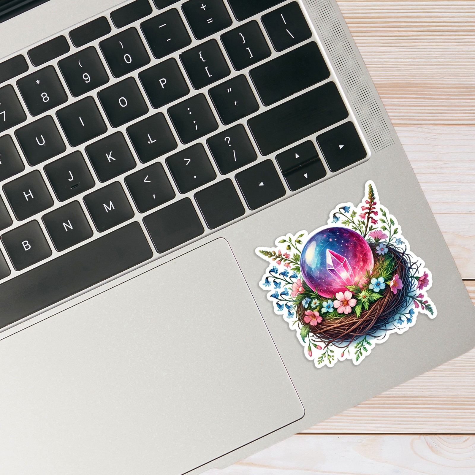 Bird Nest Crystal Ball – Vinyl Decal Sticker – Car Window Laptop – #1124