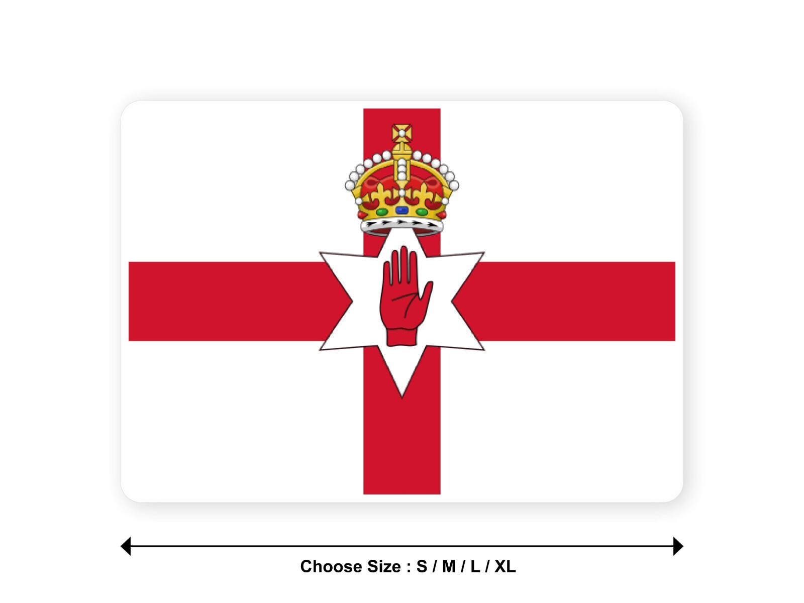 Sticker flag UK NORTHERN IRELAND ULSTER BANNER united kingdom country decal