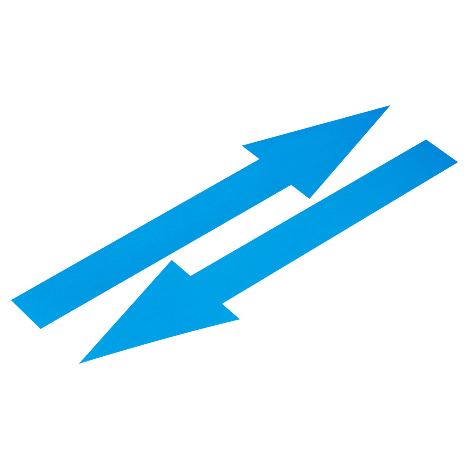 15Pc Arrow Sticker 20×2.5cm PVC Removable Self Adhesive Waterproof Sign Sky Blue