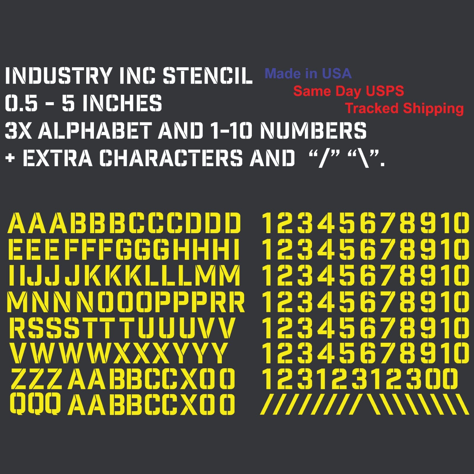 3X Alphabet & 1-10 Vinyl Decal Numbers – Mailbox, Wall, Address, Locker Stickers