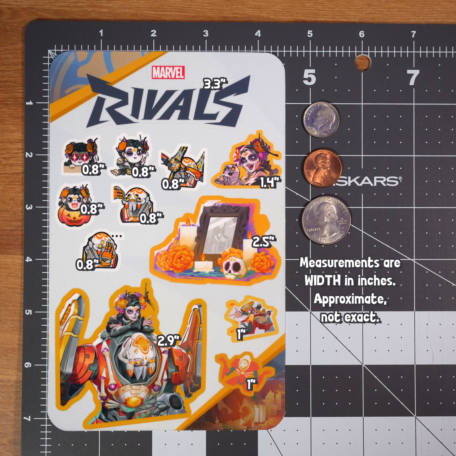 Marvel Rivals Peni (Halloween "Floral Frights" Skin) Sticker Sheet