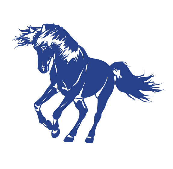 Horse Stallion Galloping #2, 4-21" Outdoor Die Cut Vinyl Decal Sticker