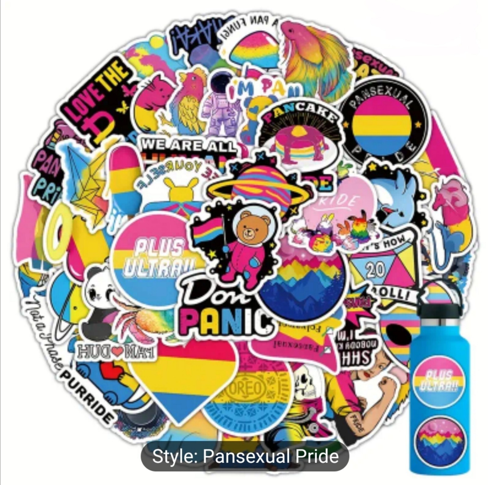 10 PCS Pansexual Pride Flag Stickers BRAND NEW