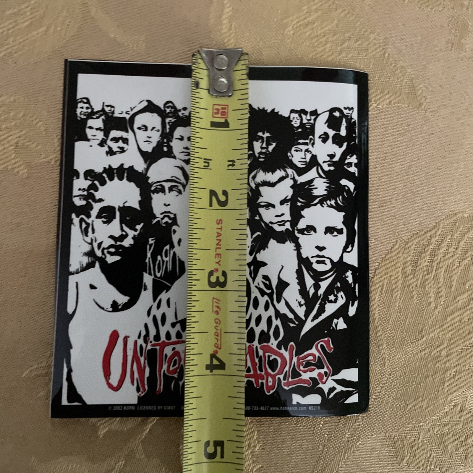 NEW Lot Of 3 KORN “UNTOUCHABLES” STICKERS 2002 VINTAGE OOP RARE COLLECTIBLE