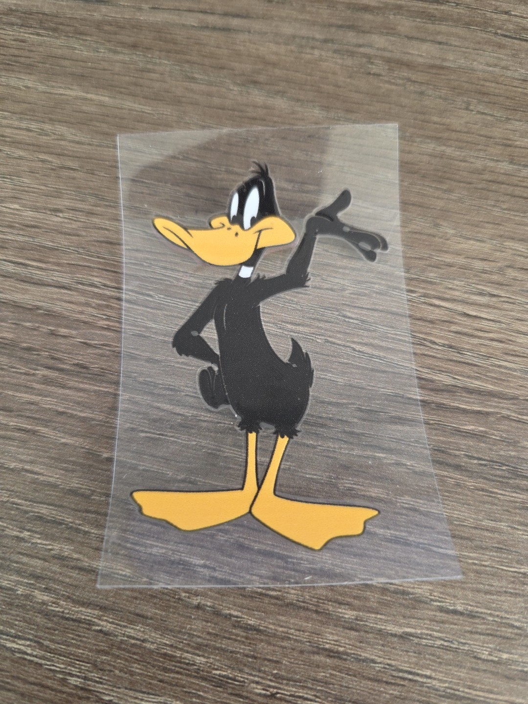 Daffy Duck Retro Carton UV DTF Raised Decal Sticker Waterproof 2inx 3in