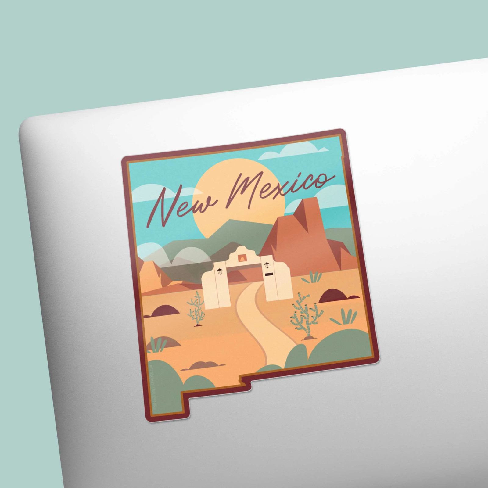 Desert Landscape New Mexico Sticker