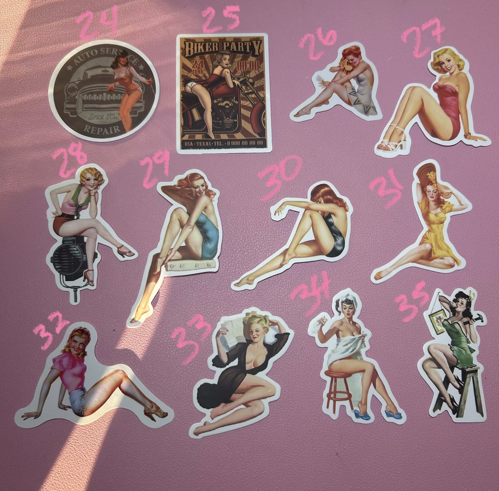 Pinup Girls And More Stickers