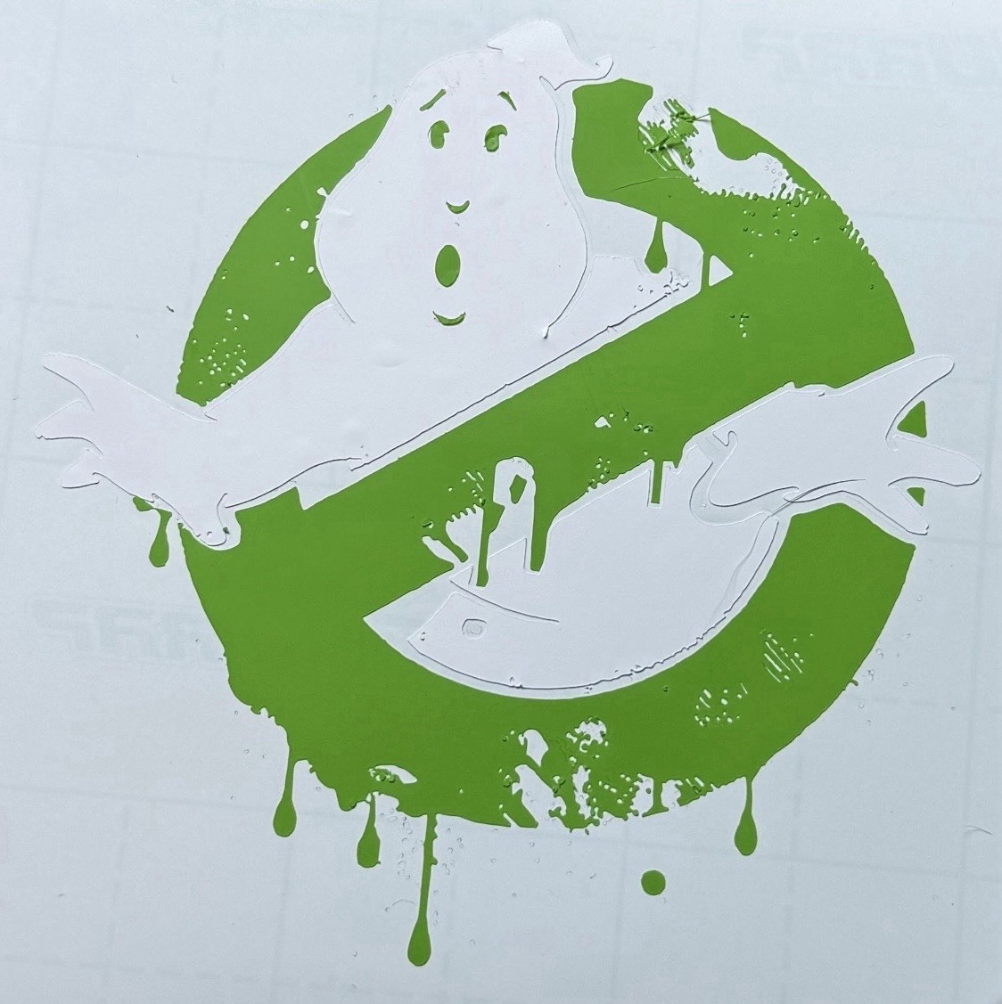 Ghostbusters slimer logo (6×6)