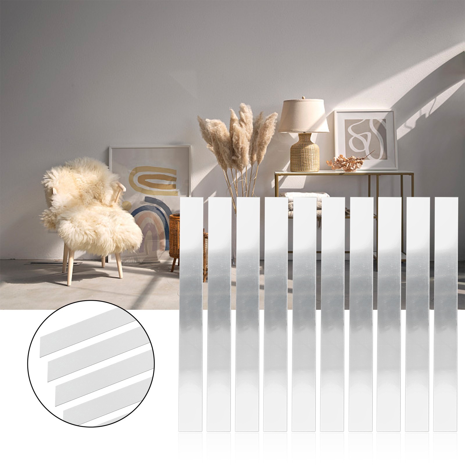 Wall Sticker Decal Accessories Acrylic Dining Room Living Room Long Strip