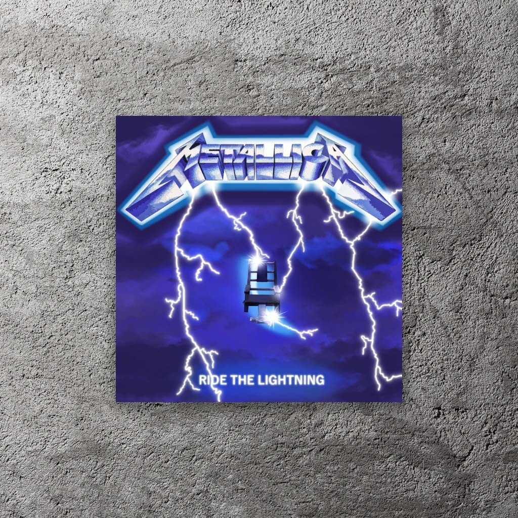 Metallica Ride The Lightning Vinyl Sticker 3" Wide – Includes Two Stickers