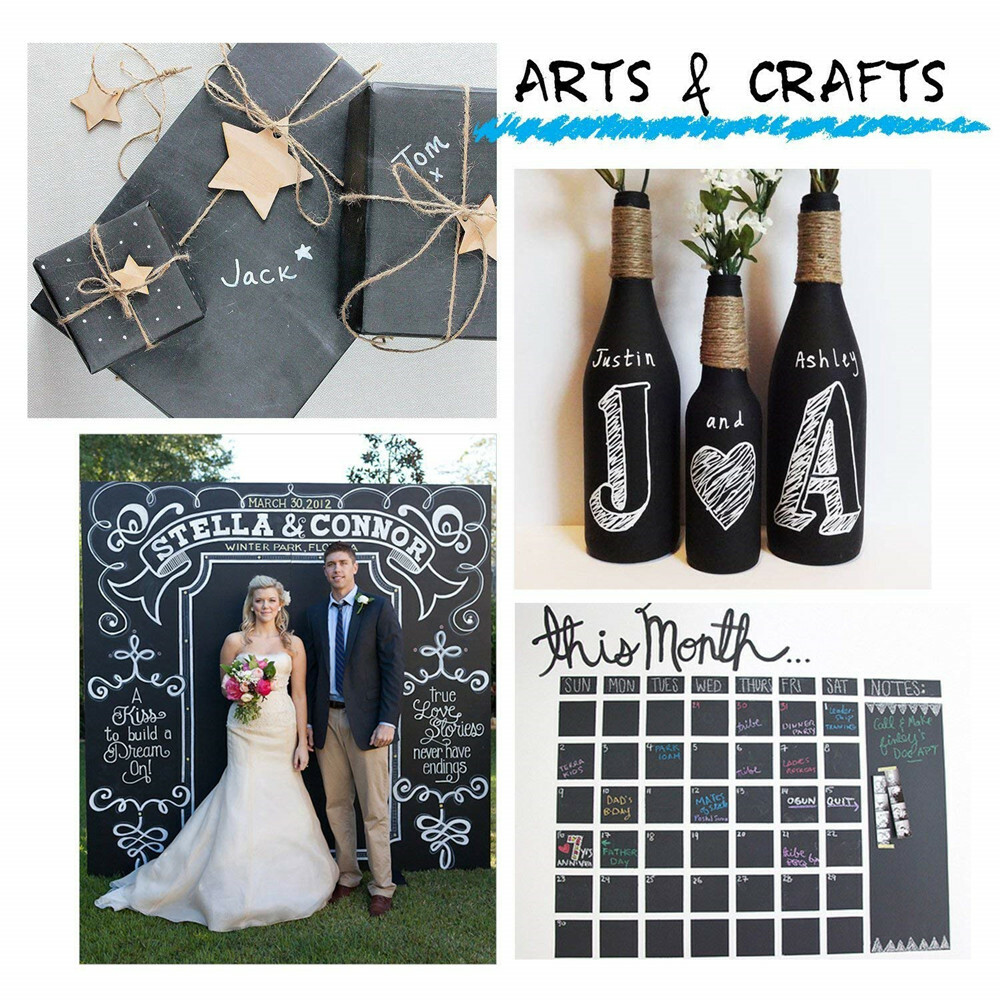 Large Chalkboard Vinyl Wall Sticker Blackboard Removable Home Paint Paper Decal
