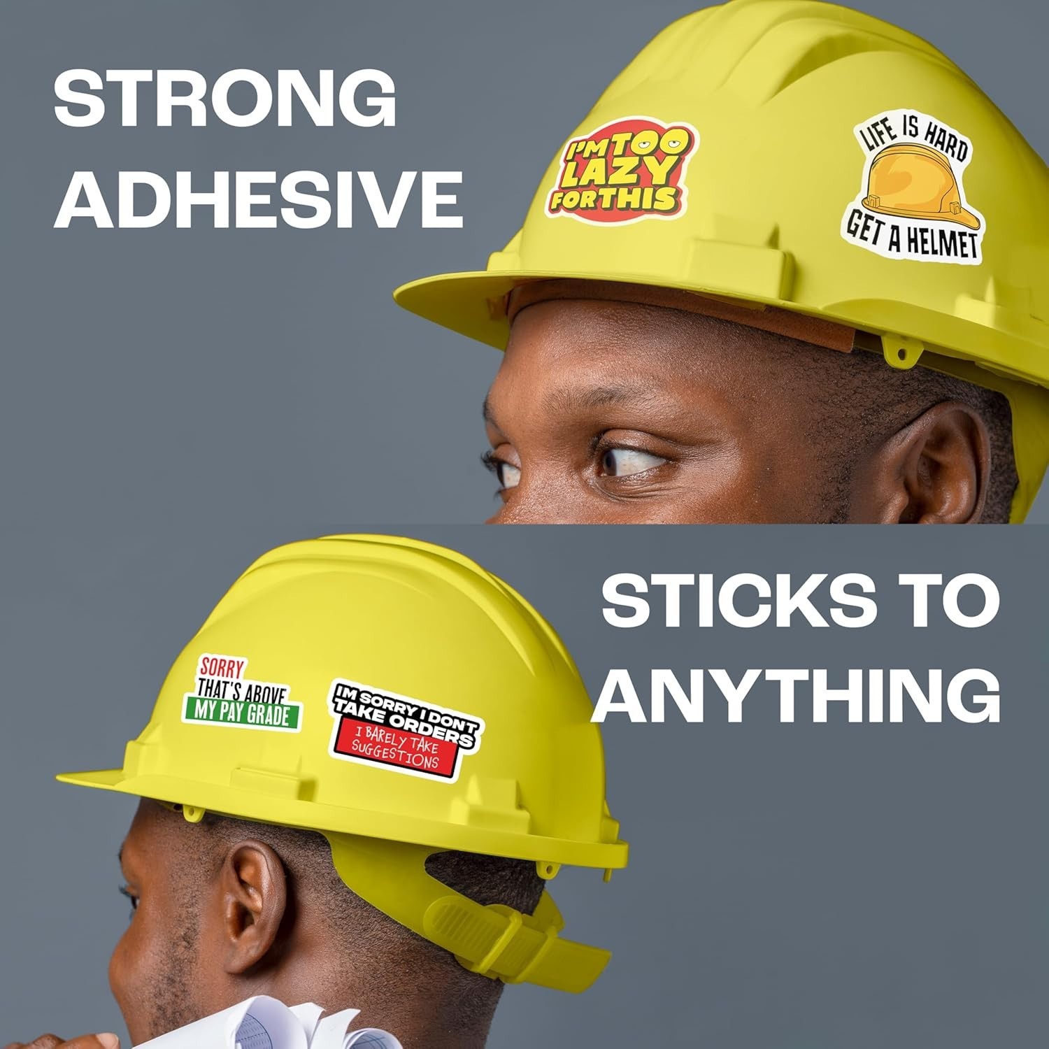 200PCS Hard Hat Stickers Funny Sarcastic Meme No Duplicates for Adults