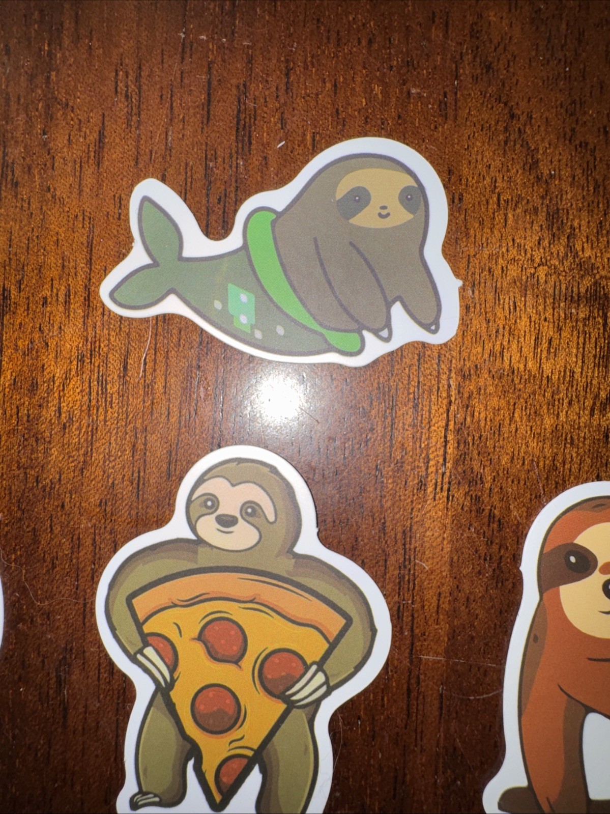 7 Cute Sloth Decal Vinyl Stickers Phone Laptop 1.5 Inches