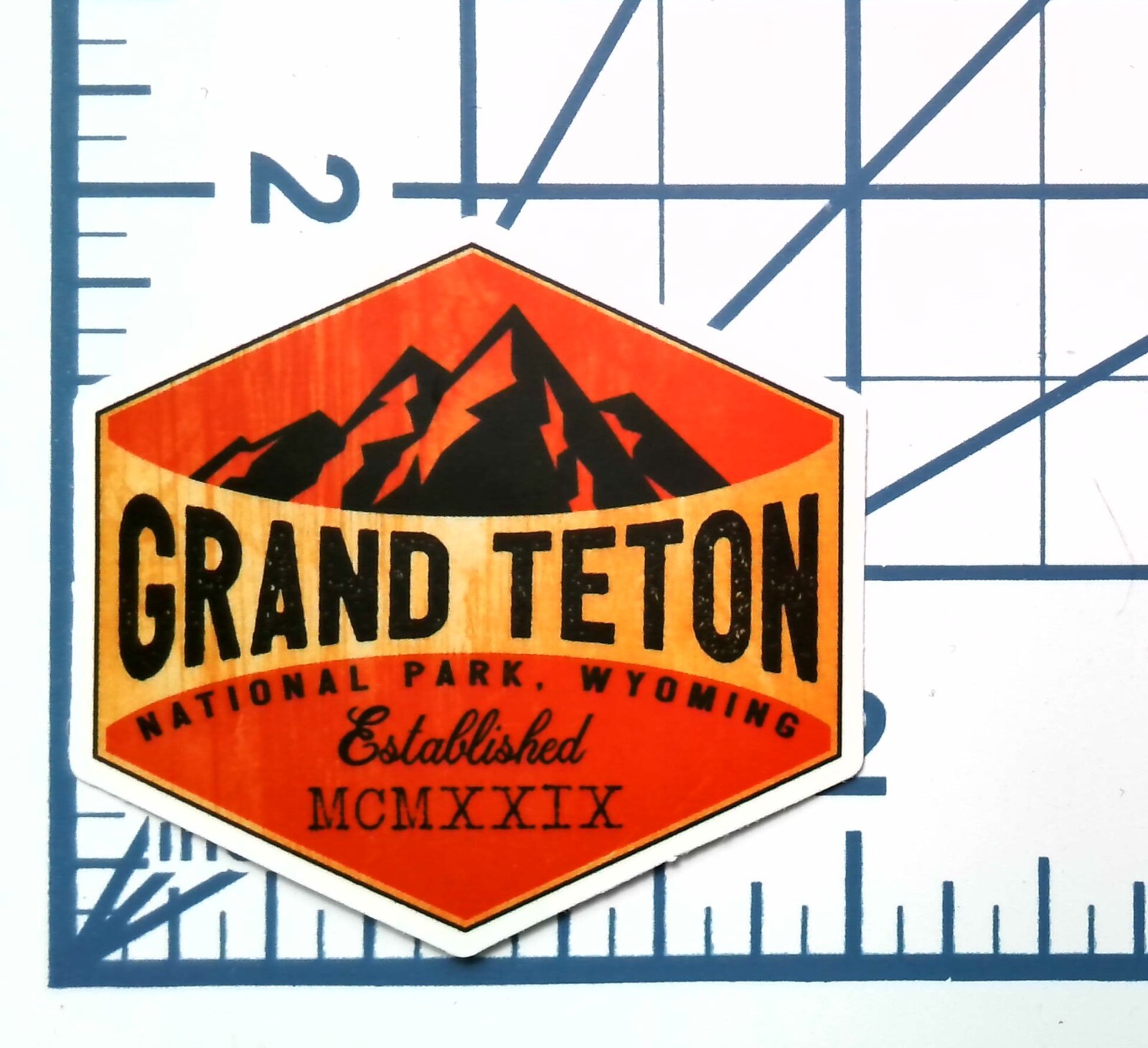 Grand Teton National Park Wyoming Vinyl Sticker Journal Scrapbook Die Cut