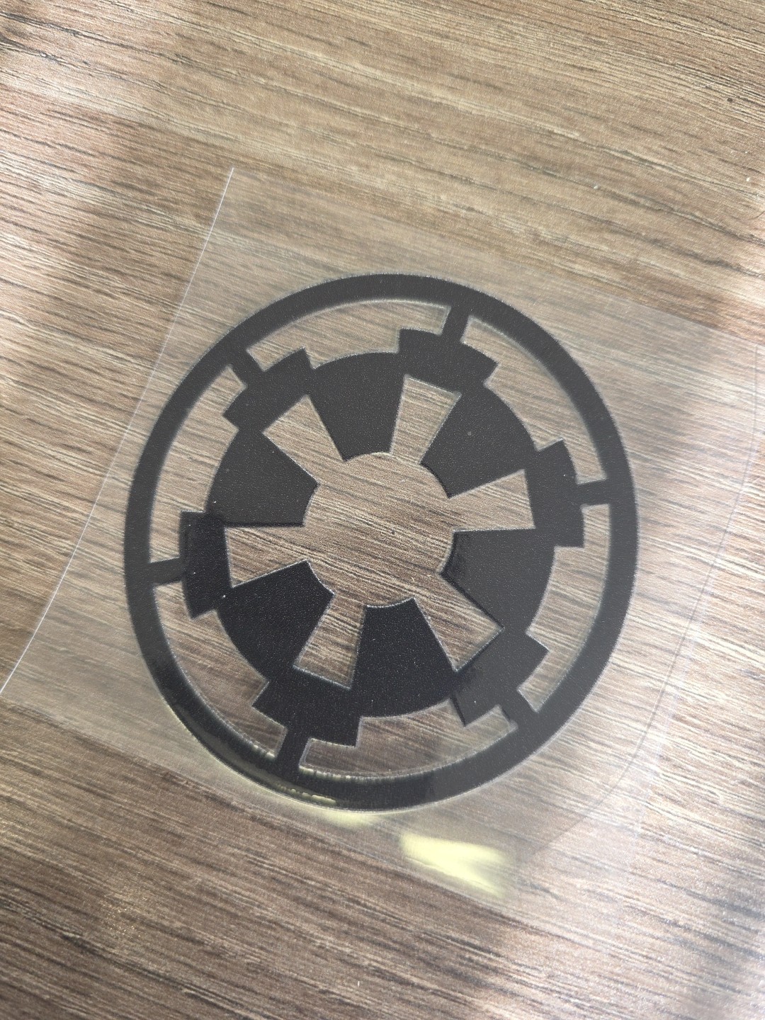 Galactic Empire Star Wars Black UVDTF Decal Made In USA Waterproof
