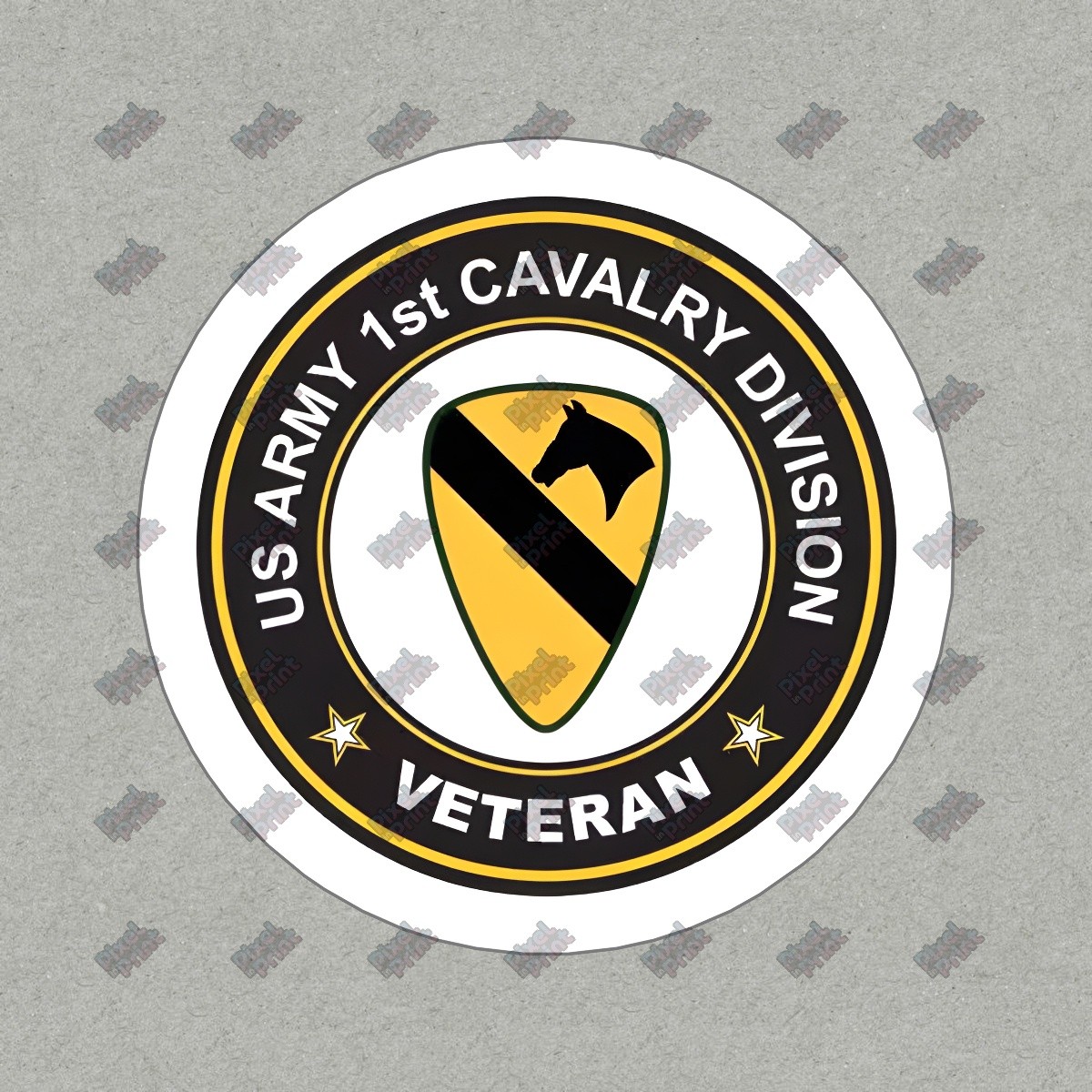US Army 1st Cavalry Division Veteran Vinyl Sticker Military Decal #726835