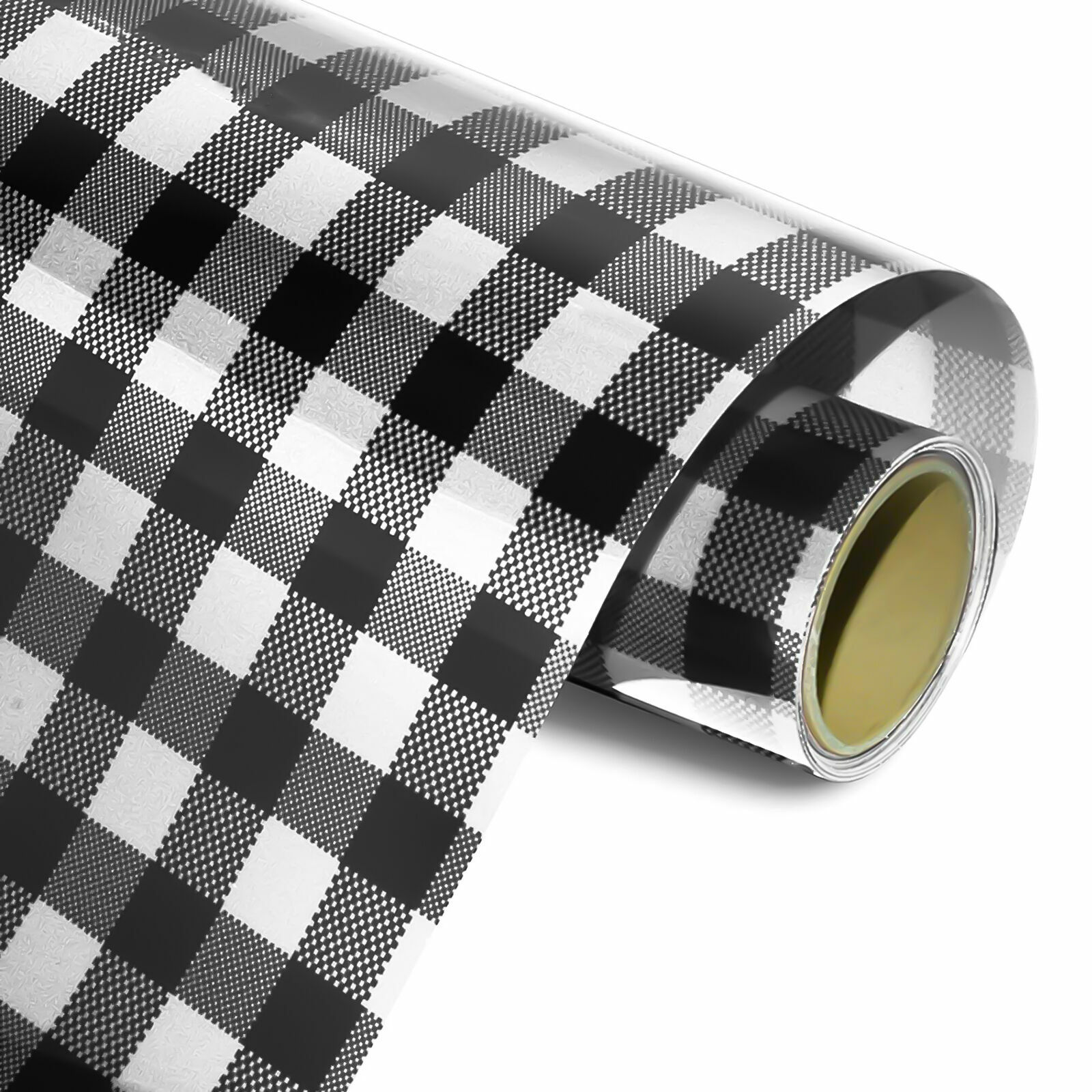 10"x60" HTV Heat Transfer Vinyl Iron On Buffalo Plaid Leopard T-Shirt For Cut