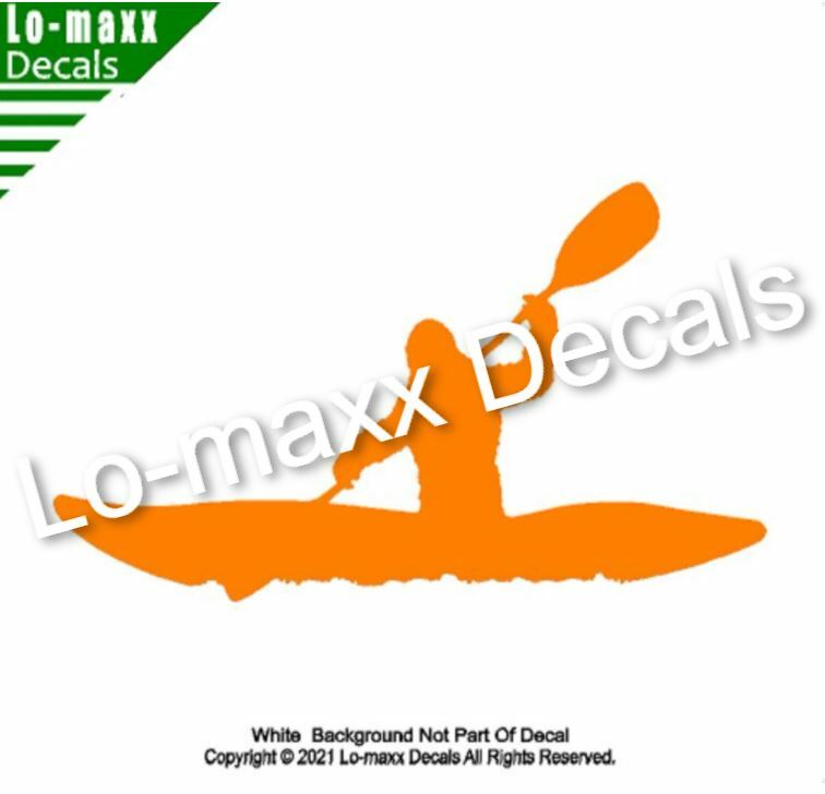 Bigfoot Whitewater Kayaker River Boating Original Design Die Cut Vinyl Decal