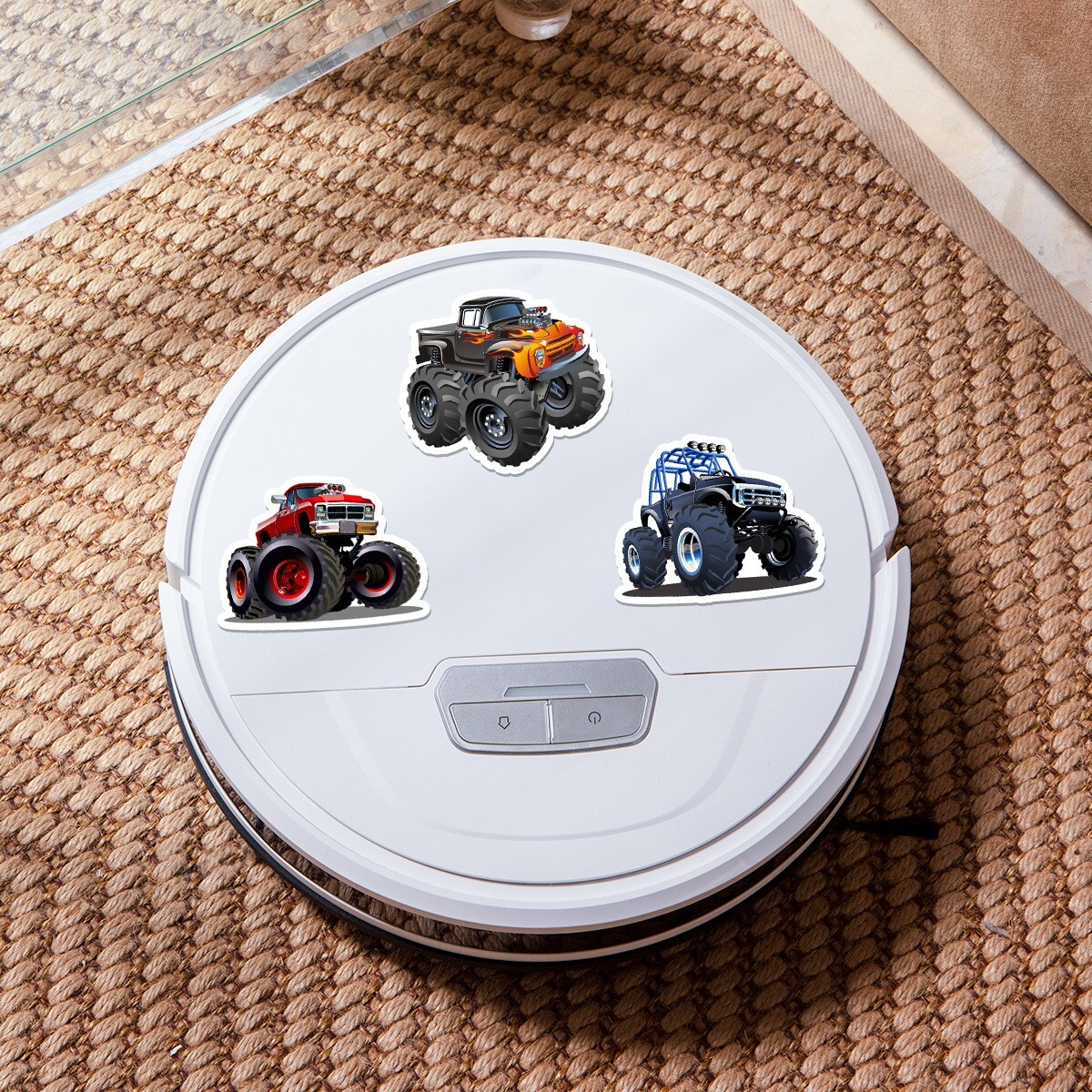 50 Pcs Stickers Monster Truck Cars Fridge Luggage Skateboard Phone Laptop Vinyl