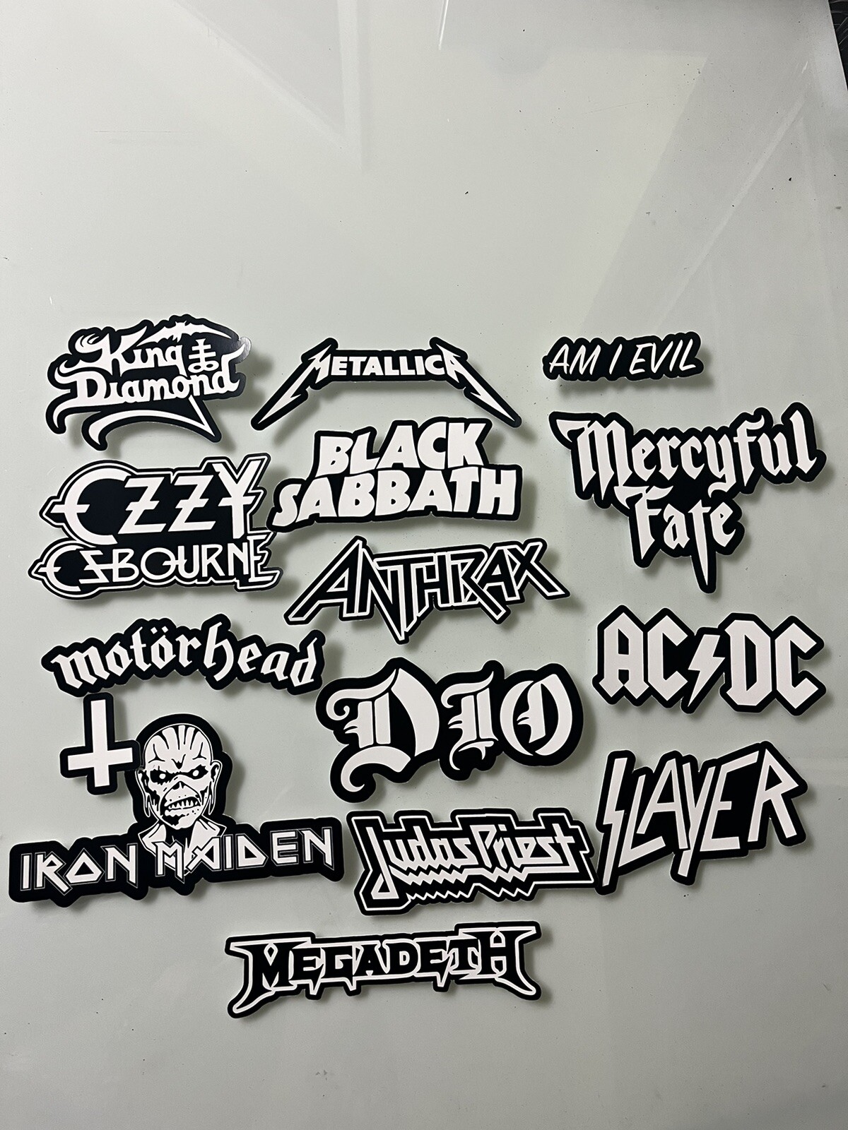 Heavy Metal Sticker Pack – Metallica Motörhead Slayer Black Sabbath Iron Maiden