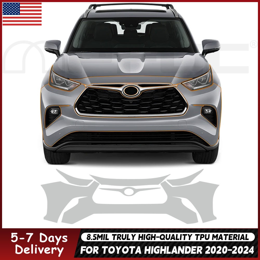 For Toyota Highlander 2020-2024 Paint Protection Film TPU PPF Pre-Cut Kit