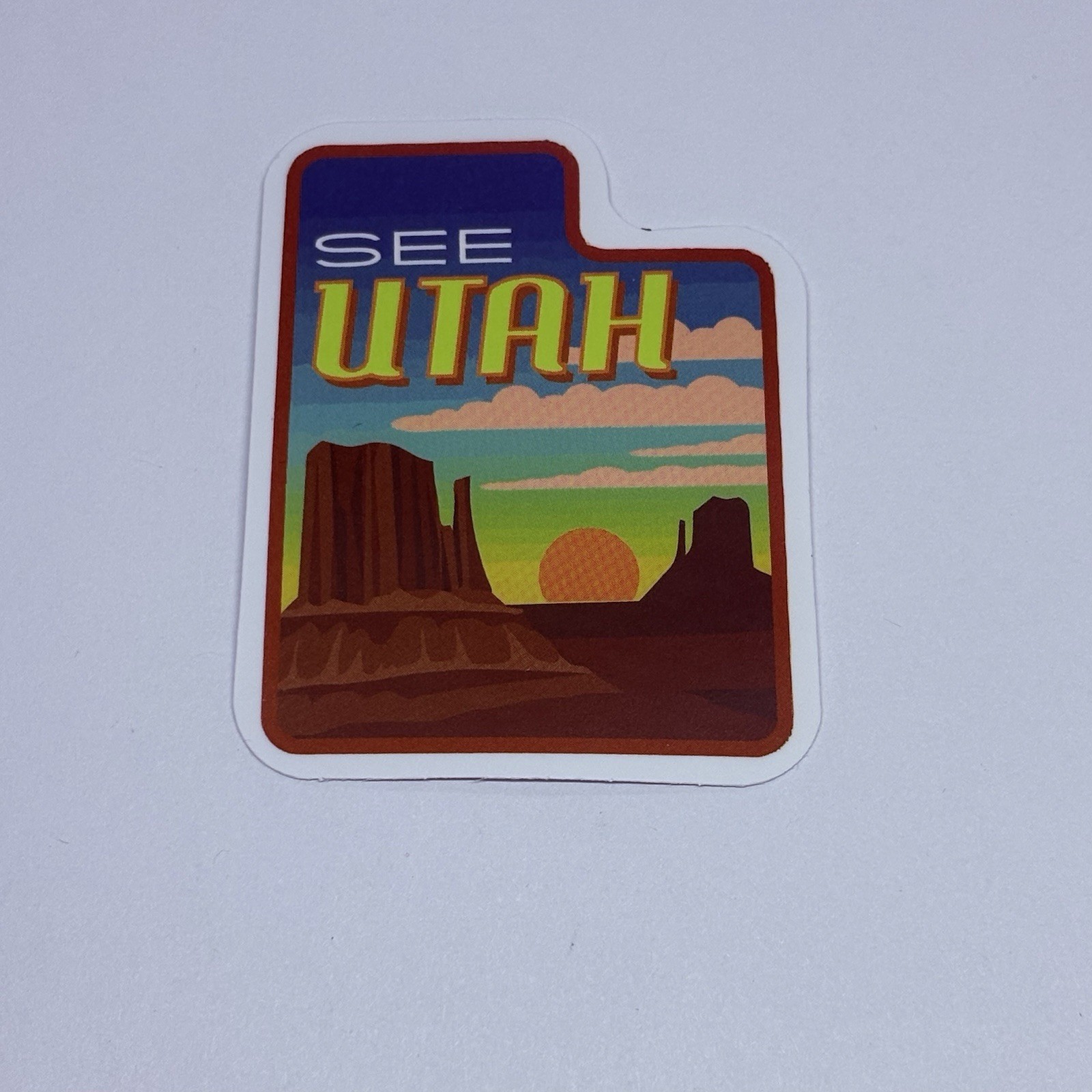 “See Utah” State Sticker Travel Art Decal Vinyl Country Souvenir Matte Tc6