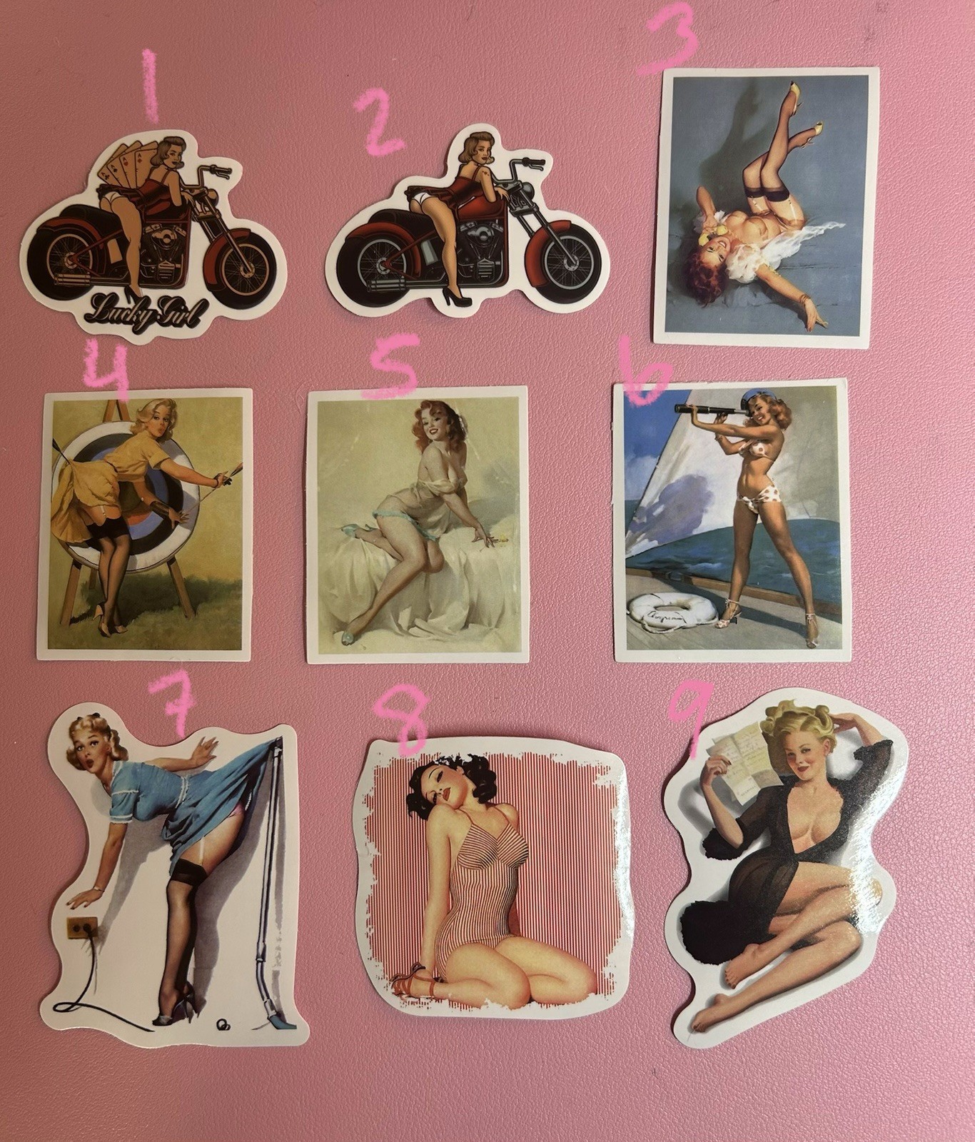 Pinup Girls And More Stickers