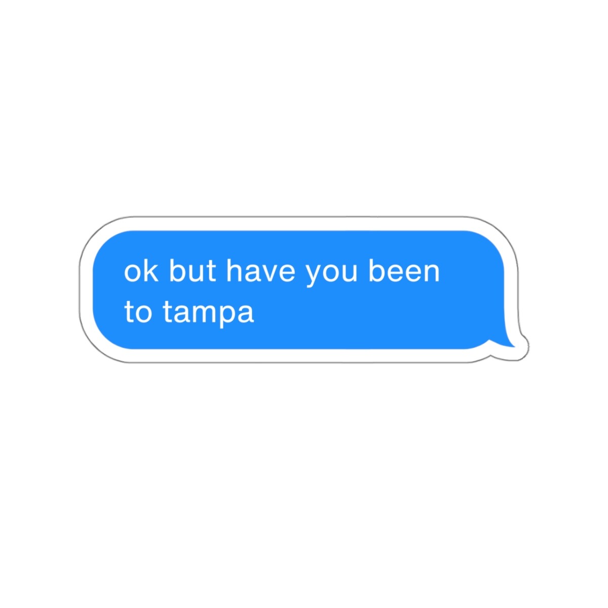 Tampa Sticker – Hold On Text, Travel Vacation Gift, Laptop Phone Bottle Decal