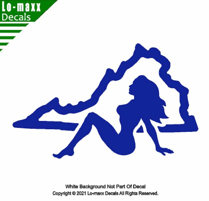 Virginia Mudflap Girl Original Art Superior Quality Die Cut Vinyl Decal