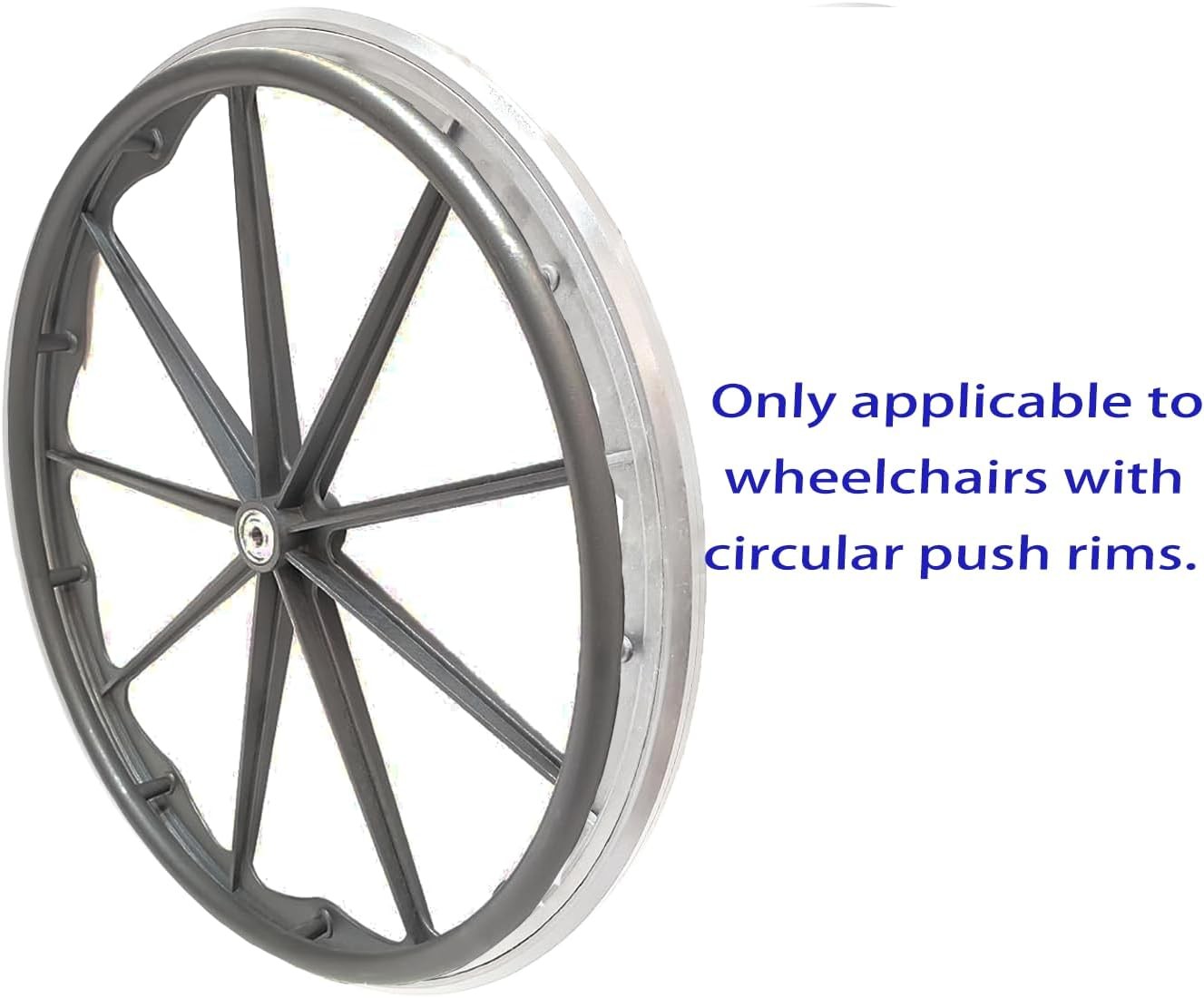 1pair Push Rim Covers, 24 Inch Wheelchair Cover, Silicon Wheel Covers (Yellow)