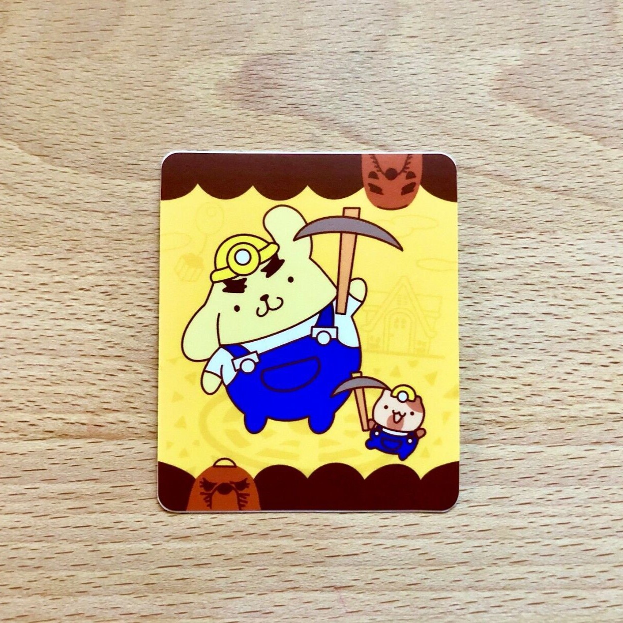 Animal Crossing Mini Posters STICKER – Resetti & Pompompurin Sticker