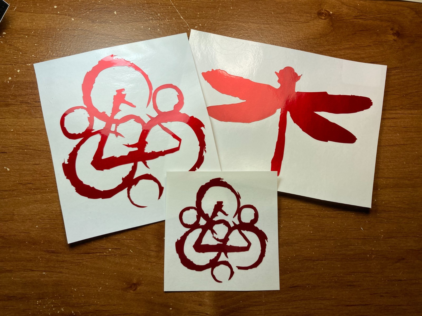 Coheed And Cambria Red Satin Vinyl Car Laptop Decal SET | 3 Stickers