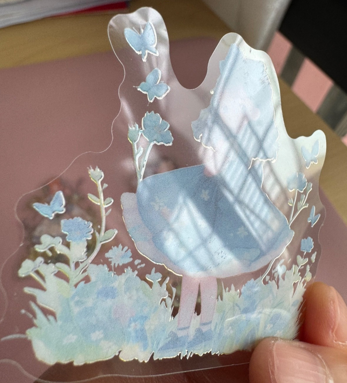 Fairy Tale Princess Stickers Transparent Vinyl Gold Foil 5pcs Random Mix